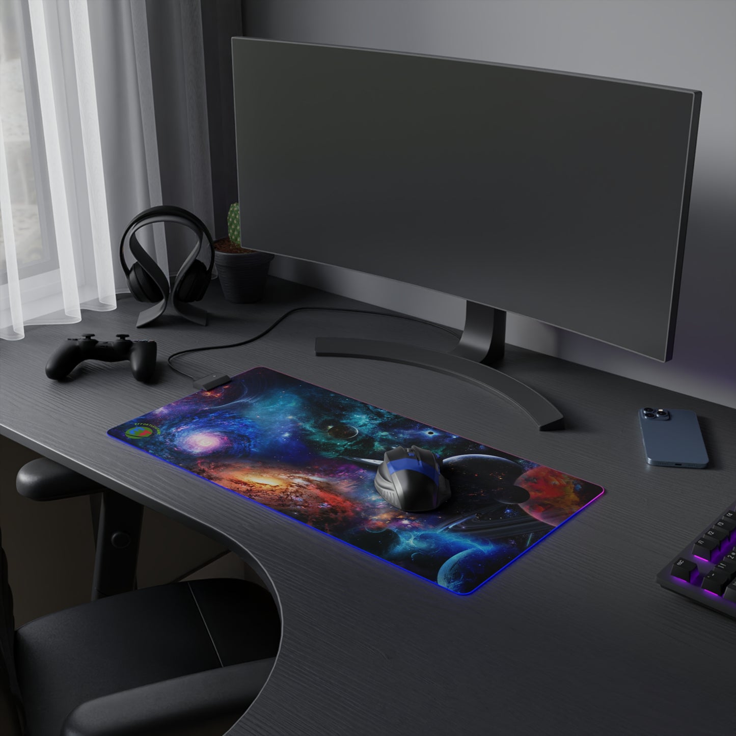 Effortless Twins LED Gaming Mouse Pad