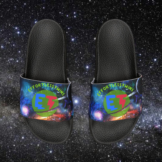 Effortless Twins Space Mens PU Slide Sandals